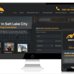 lead generating website for a roofer in salt lake city utah
